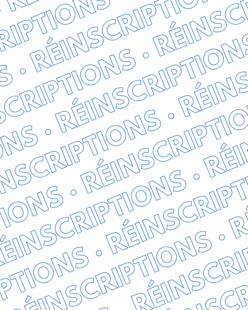 RÉINSCRIPTIONS